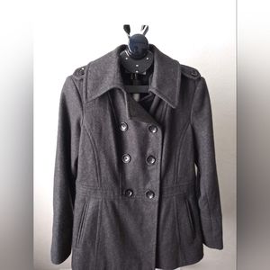MK gray pea coat
